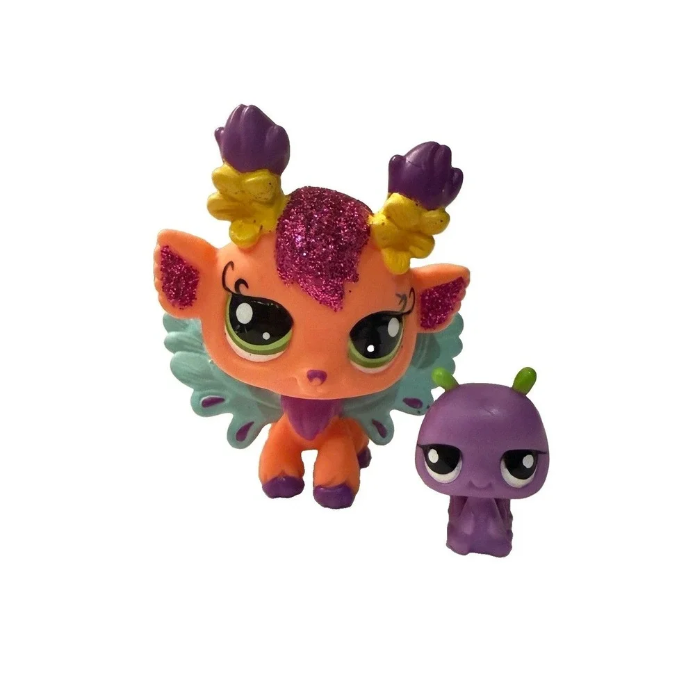 Littlest Pet Shop LPS 2012 #2616 #2617 Glistening Garden Honeysuckle Fairy Snail